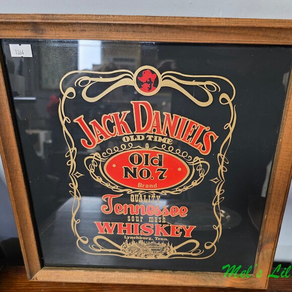 Vintage Jack Daniel's Old Time No. 7 Lynchburg Tennessee Whiskey Mirror - Picture 3 of 7